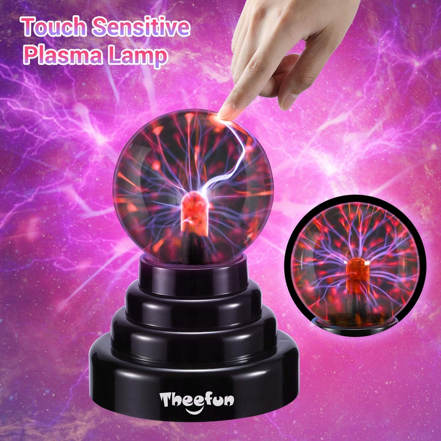 PlasmaBall™ Touch LED Lamp